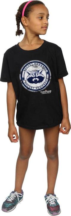 Actual product image Guardians of the Galaxy Girls Rocket Powered Cotton T-Shirt (140, 146)