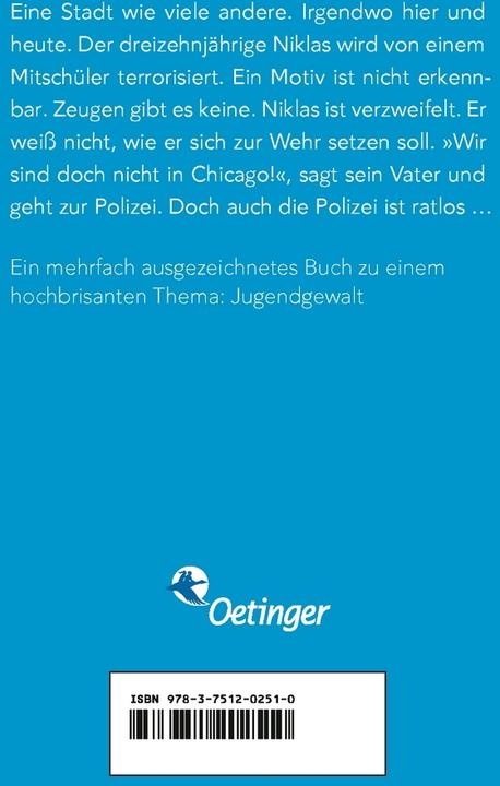 Nutritional values and ingredients Nicht Chicago. Nicht hier (German, Kirsten Boie, 2021)