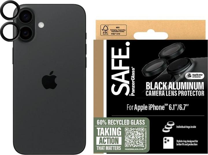 Image du produit Safe Protecteur de caméra (1 pièce(s), Apple iPhone 16, Apple iPhone 16 Plus)