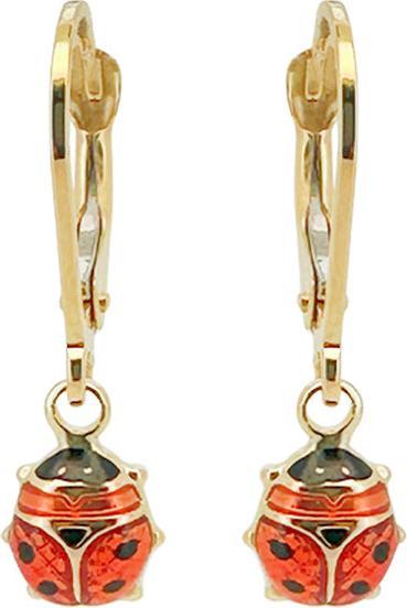 Produktbild JGZ Creolen Marienkäfer (18 Karat Gold 750)