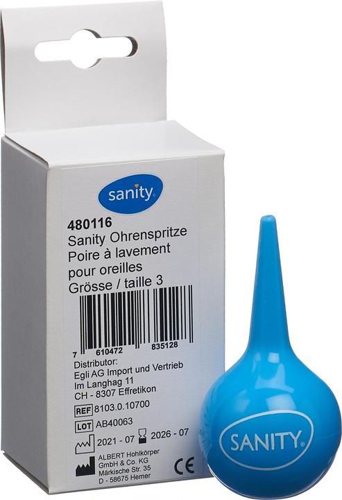 Actual product image Sanity Ear syringe Gr3 27ml