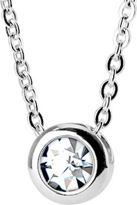 Produktbild Star Piercing Kette silber Anhänger Kristall silber (Chirurgenstahl 316L, ohne Messing)