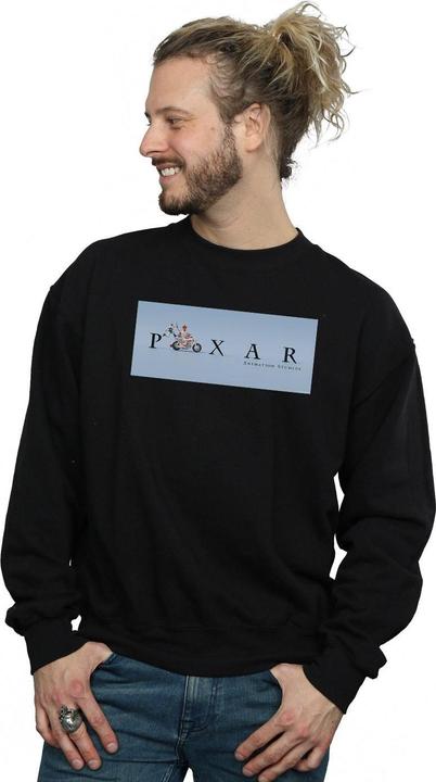 Actual product image Disney Mens Toy Story 4 Duke Caboom Pixar Studios Logo Sweatshirt (L)