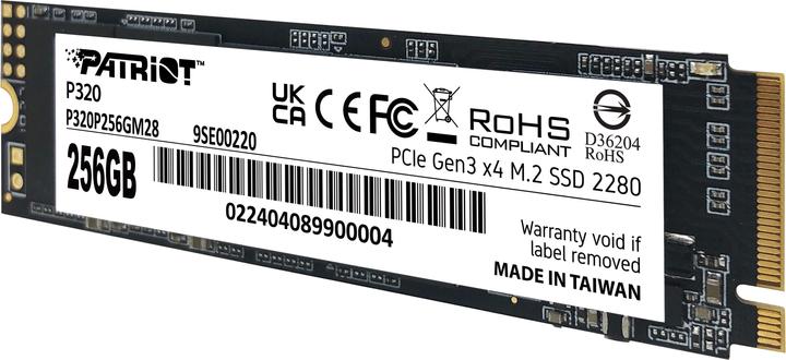 Nutritional values and ingredients Patriot SSD Viper P320 M.2 PCI-Ex4 NVMe 256GB 2.2GB/s (256 GB, M.2 2280)