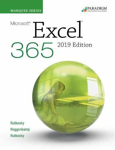 Marquee Series: Microsoft Excel 2019 (English, Nita Rutkosky, 2020)