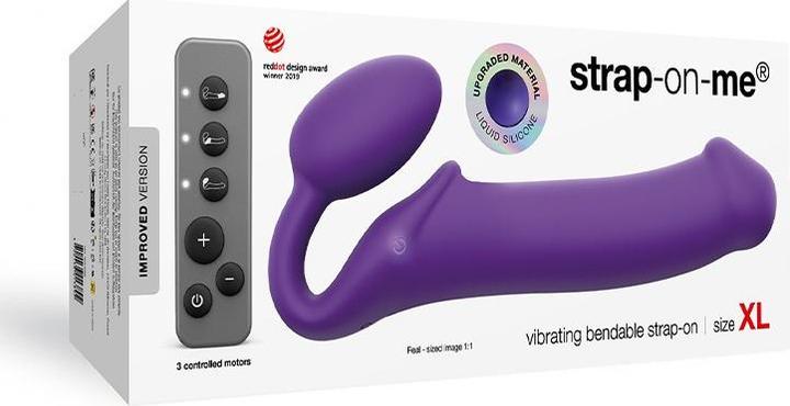 Actual product image Strap-on-me Vibrating Bendable Strap-on
