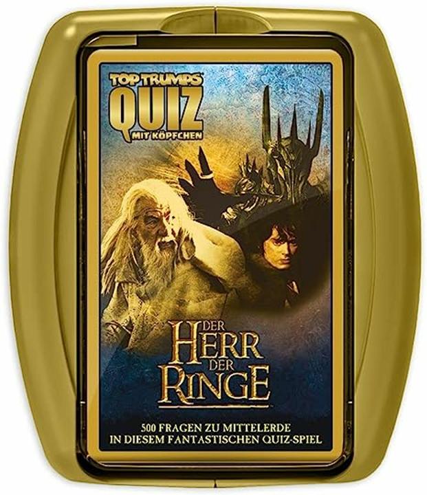 Productafbeelding Winning Moves WIN46301 - Top Trumps Quiz: Lord of the Rings - kennisspel (EN), voor 2 spelers, vanaf 8 jaar (Duits)