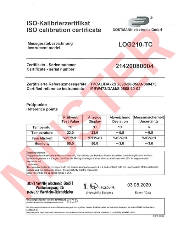Immagine prodotto TFA Registratore di dati termo-igro LOG210 TC