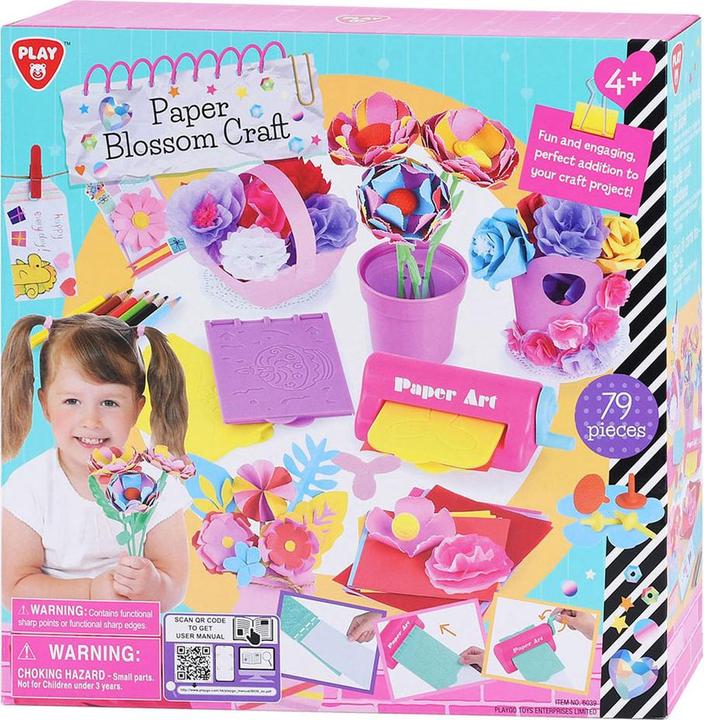 Play Paper flower craft set, 79 pcs.