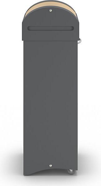 Actual product image kaiserkraft Recyclable material collector made of sheet steel, flame-extinguishing (75 l)