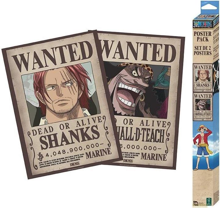 Image du produit ABYstyle One Piece - Wanted Shanks & Teach (52 x 38 cm)