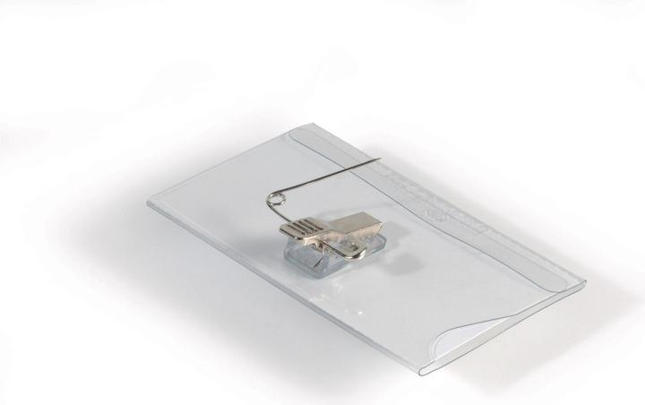 Durable Tesserini nominativi con clip combinata
