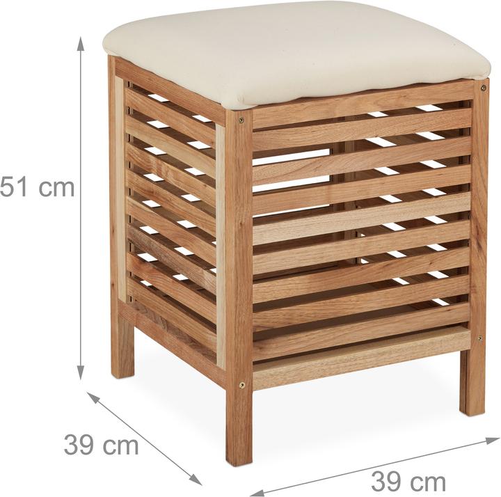 Actual product image Relaxdays Rectangular Hamper (35 l)