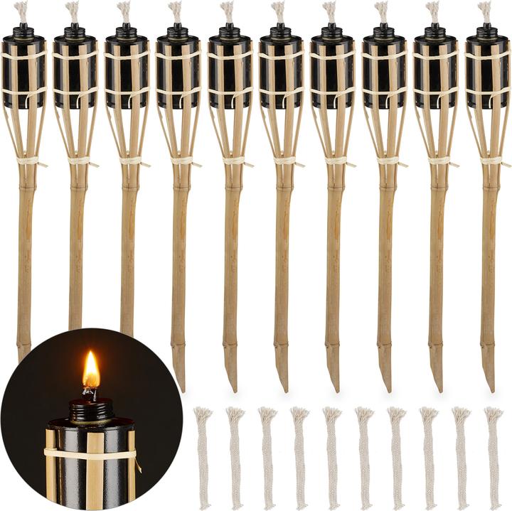 Actual product image Relaxdays Garden torch