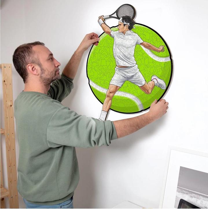 Produktbild Iconic Roger Federer - Tennis - Holz Puzzle Grösse L (500 Teile) (500 Teile)