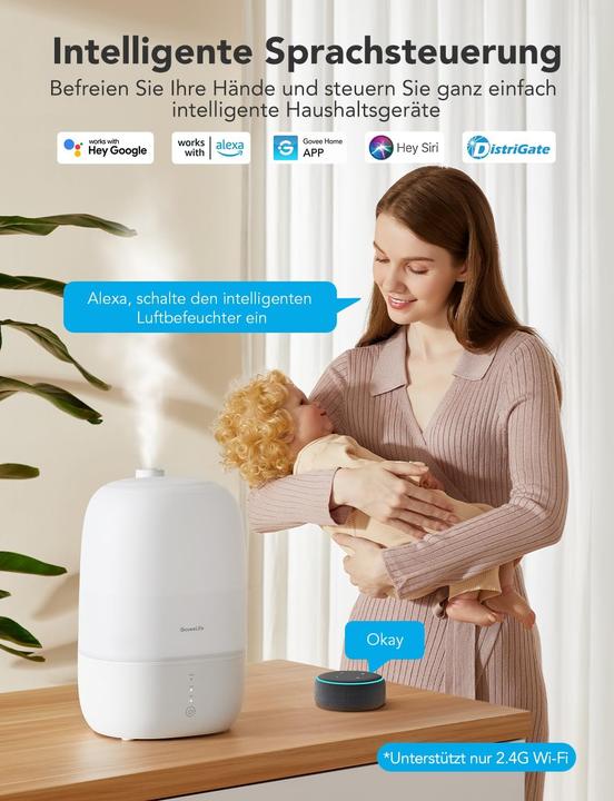 Produktbild GoveeLife Ultraschall Luftbefeuchte
