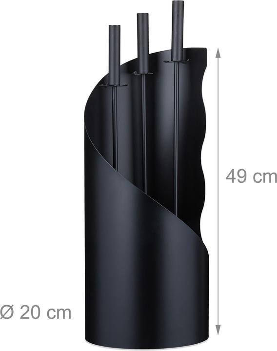 Actual product image Relaxdays Fireplace set (20 x 20 x 56.5 cm)