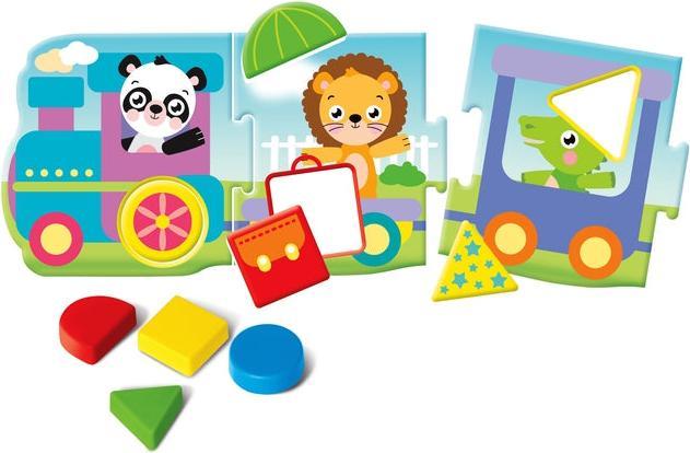 Actual product image Clementoni Montessori Baby Il Trenino delle Forme