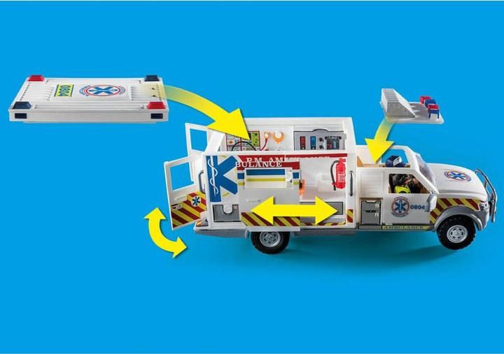 Image du produit Playmobil Véhicule de secours : US Ambulance (70936, Playmobil City Action)
