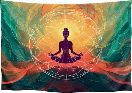 Image du produit PranaHaus Tenture murale "Méditation énergétique