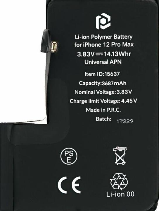 Image du produit prio Batterie pour Apple iPhone 12 Pro Max (Universal APN) (Batterie, iPhone 12 Pro Max)