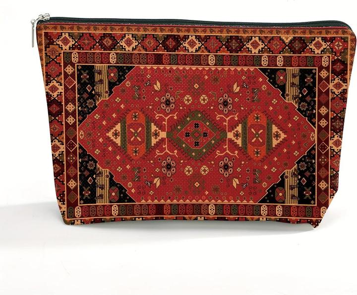 Produktbild Only-Bags.Store Bohemian Persian Print Cosmetic Pouch| Haltbar, leicht, wasserdicht Polyester Make-up Tasche mit