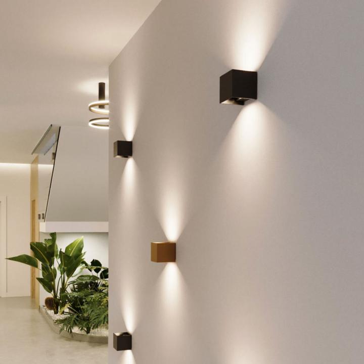 Actual product image s.luce Ixa LED wall lamp adjustable angle indoor & outdoor IP44 (460 lm)
