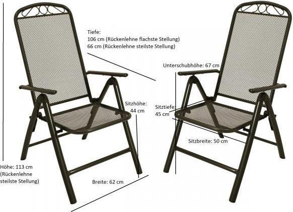 Produktbild Degamo Garnitur Sitzgruppe CLASSIC 3-teilig (70 cm)