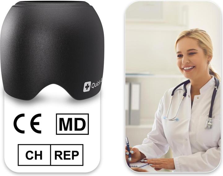 Actual product image Quick Aid Headache and migraine cap (self-cooling) with 360-degree cooling and heating function (1 x, 1053 ml, 592 g)