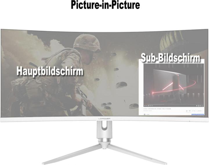 Actual product image LC-Power LC-M34-Q-C-PRO (3440 x 1440 pixels, 34")