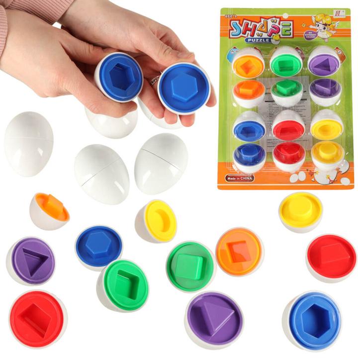 Produktbild Ikonka Lernspielzeug Ei - Formen und Farben vergleichen