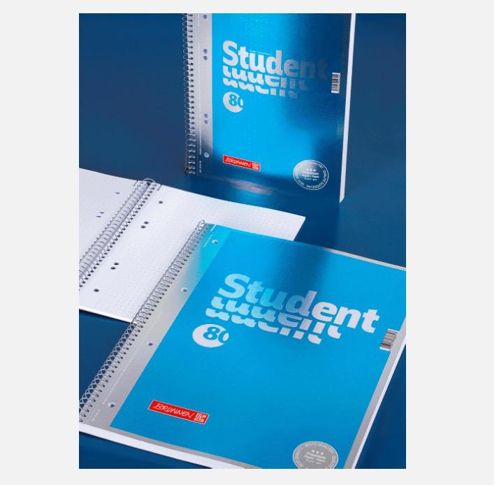 Actual product image RING BINDER A5 4-L.DOTTED 80B SPIRAL (A5, Dotted)
