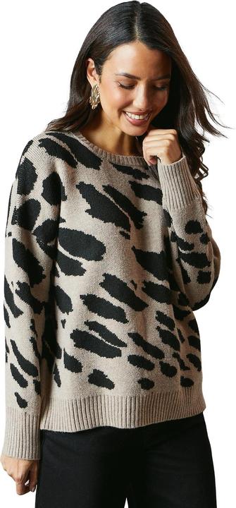 Actual product image Principles Womens/Ladies Animal Print Jacquard Jumper (M)