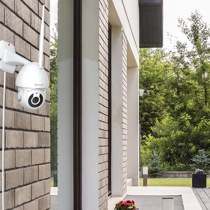 Actual product image Tellur Smart WiFi Outdoor Camera 3MP, UltraHD, Autotracking, PTZ white (2304 x 1296 Pixels)