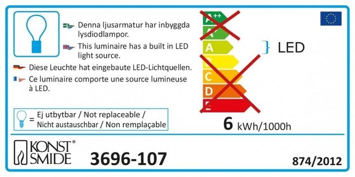 Energie-Label Konstsmide Globelichterkette (11.32 m)