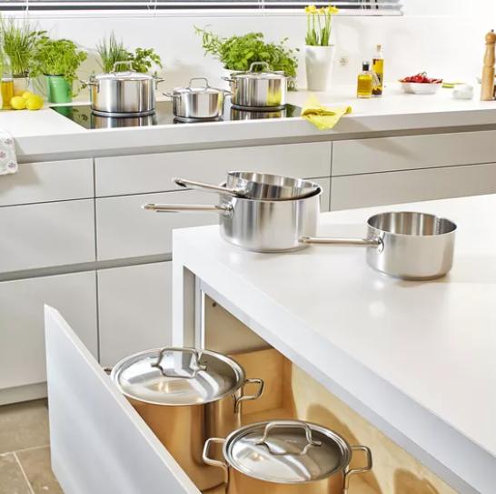 Actual product image Demeyere Apollo (20 cm, Pot, Stainless steel)
