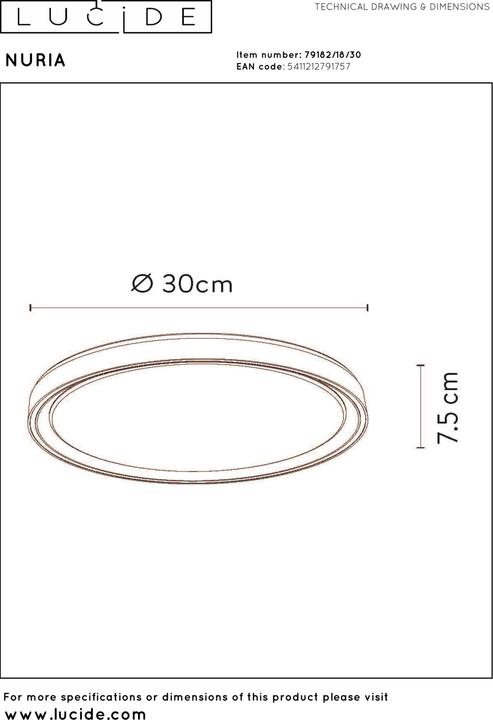 Produktbild Lucide Nuria (1440 lm)