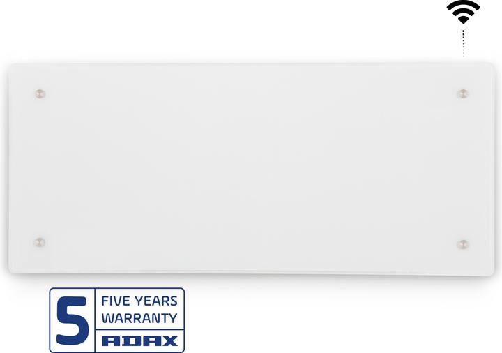 Adax Glass heating surface Clea H 12 KWT, 1200W 230V with WiFi, white (1200 W)