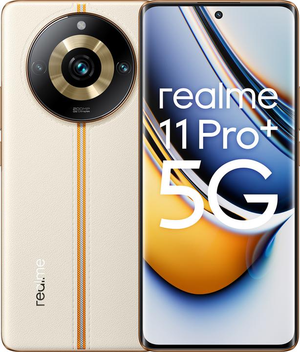 realme 11 Pro+ (512 GB, Sunrise Beige, 6.70", Dual SIM, 200 Mpx, 5G)