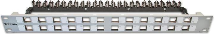 Wirewin 24-Port 1HE Patchpanel, geschirmt