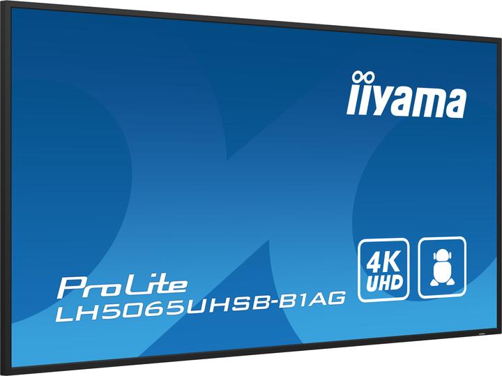Actual product image iiyama 50" 3840x2160, UHD VA panel, Haze 25%, 8 (3840 x 2160 Pixels, 49.50")