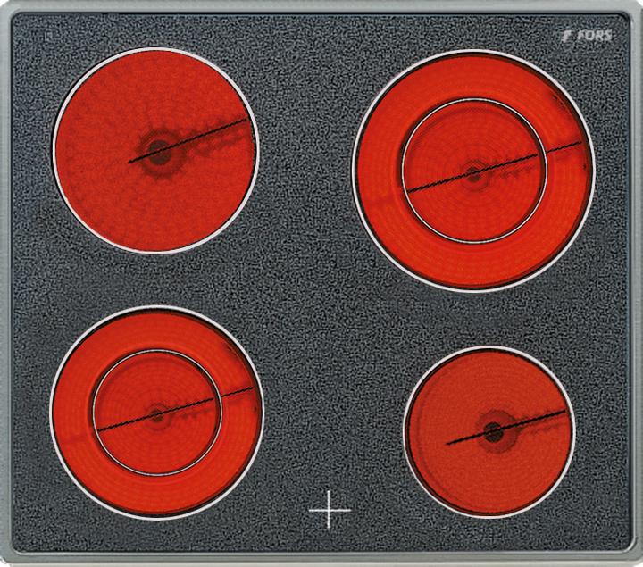 Actual product image Fors Glass ceramic hob GKT 642 ES Stainless steel