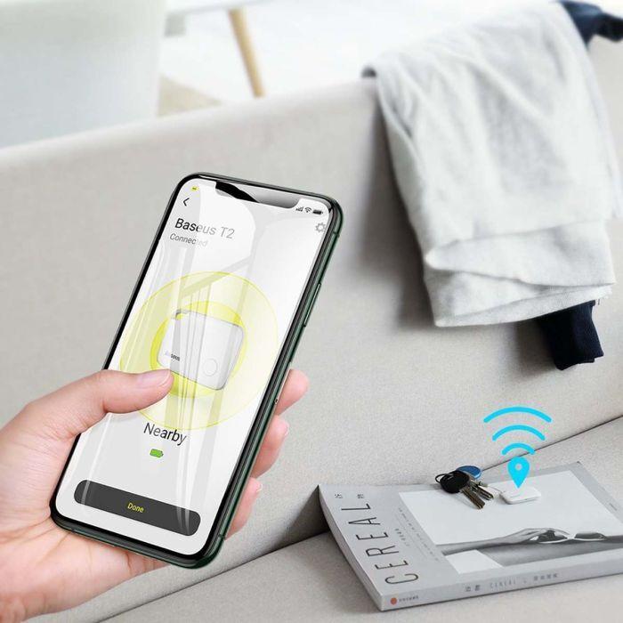 Actual product image Baseus Intelligent T2 ropetype anti-loss device White (Android, iOS)