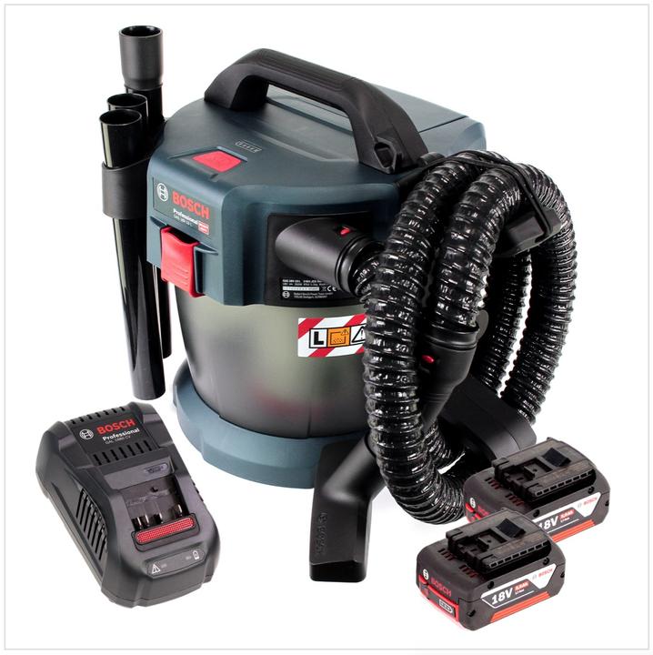 Produktbild Bosch Professional Bosch GAS 18V-10 L Professional Li-Ion Akku Staubsauger Nass- und Trockensauger + 2x GBA 5,0 Ah Akku