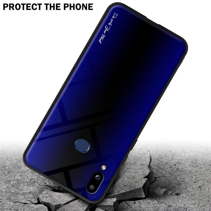 Produktbild Cadorabo TPU Gestreiftes Glas Cover (Samsung Galaxy A10s, Samsung Galaxy M01s)