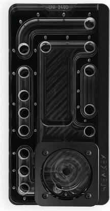 Actual product image Stealkey Customs SK-UNI 240D Distroplate D-RGB - Black Edition