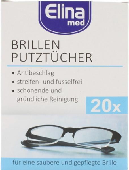 Elina Glasses cleaning cloths20s in single sachets