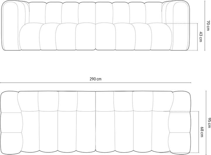 Actual product image Micadoni Lupine (4-seater, 2 person sofa, 3-seater)