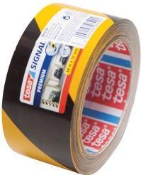 Produktbild tesa PREMIUM Signal Markierungsband, selbstklebendes PVC Warnband zur permanenten Markierung (50 mm)