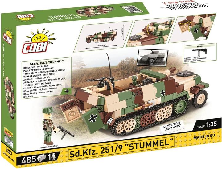 Actual product image Cobi Sd.Kfz.251/9 'Stub' / 484 pcs